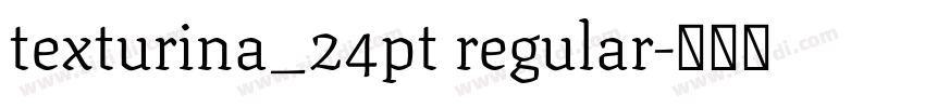 texturina_24pt regular字体转换 texturina_24pt regular字体转换
